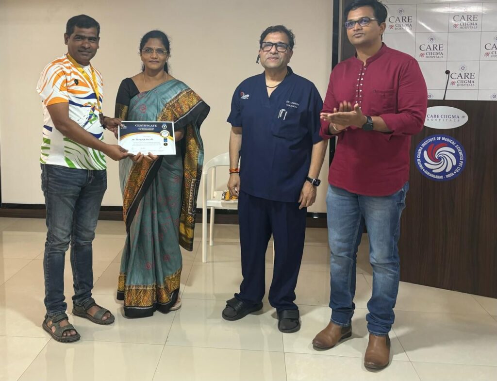 कॉम्रेडस् धावपटू चा सिग्माथॉन तर्फे सत्कार -NNL