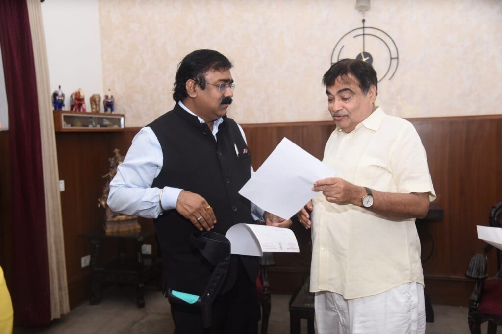 IMG 20240704 WA0040 1 खा डॉ.अजित गोपछडे यांच्या मागणीनुसार शिरूर (ता.) ते कंदकुर्ती राष्ट्रीय महामार्गास जोडू -केंद्रिय परिवहन व महामार्ग मंत्री नितीन गडकरींचे आश्वासन -NNL