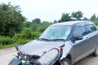 IMG 20240810 WA0047 A speeding car hit the bike hard : भरधाव वेगातील कारची दुचाकीला जबर धडक; सरसम येथील शेतकरी आनंदराव मिराशे यांचा मृत्यू -NNL