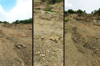 IMG 20240815 WA0057 Acne secondary mineral theft from the roots of tambi : गौण खनिज चोरांकडून रात्री आणि सुट्टीच्या दिवशी पोखरला जातो टेंभीचा माळ -NNL