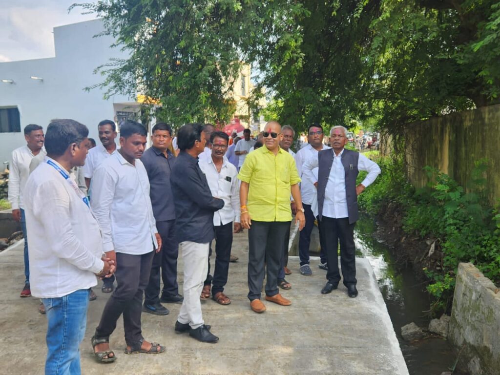 IMG 20240821 WA0018 come Bhimrao Keram inspected the development work : आ. भीमराव केराम यांनी केली विकासात्मक कामाची पाहणी -NNL