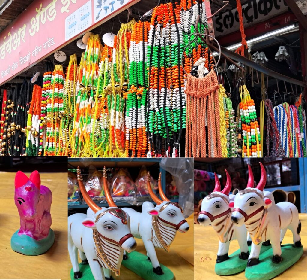 IMG 20240830 WA0039 On the occasion of bull paula festival : बैल पौळा सणाच्या निमित्ताने आकर्षक बैलजोडी मुर्ती गाय पुंजनासाठी सिडको भागात विक्रीसाठी उपलब्ध -NNL