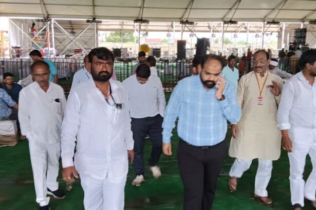 PHOTO 2024 08 24 22 12 50 Administration's struggle for Mahashivpuran : महाशिवपुराण‌’साठी प्रशासनाचे जीवाचे रान -NNL
