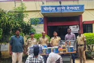 IMG 20240910 195843 Police action ; देगलुर पोलीसांनी गुटखा व पानमसाला बाळगणारे २ आरोपीतांना केली अटक -NNL