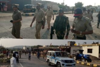IMG 20241025 WA0029 Pathways : उस्माननगर पोलिस स्टेशनच्या वतीने निवडणूकीच्या पार्श्वभूमीवर पथसंचलन -NNL