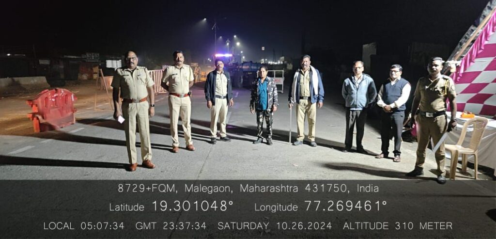 IMG 20241026 WA0051 Combing operation : निवडणुक पार्श्वभुमीवर व (Operation flush out) अंतर्गत नांदेड पोलीसांचे कोंम्बींग ऑपरेशन -NNL