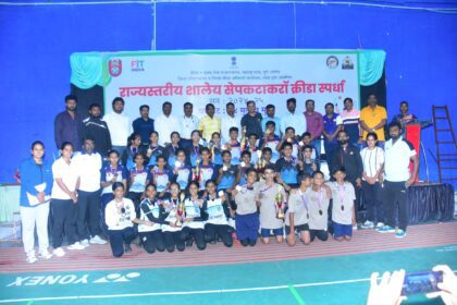 WhatsApp Image 2024 12 06 at 5.11.07 PM 1 Sepkatakarau Competition : राज्यस्तरीय शालेय सेपकटाकरॉ स्पर्धा उत्साहात संपन्न -NNL