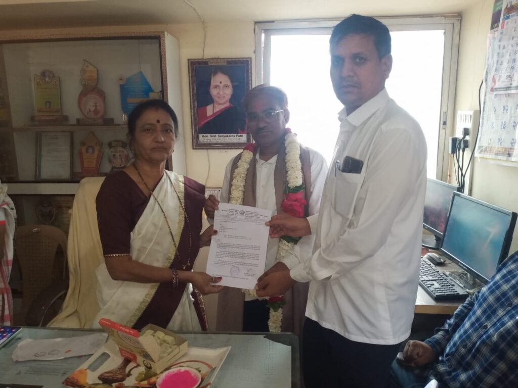 IMG 20250208 WA0010 1 Prof. Gundale Maroti ; हु.ज.पा महाविद्यालयात प्रा.गुंडाळे मारोती YCMOUN च्या केंद्र संयोजक पदी नियुक्ती