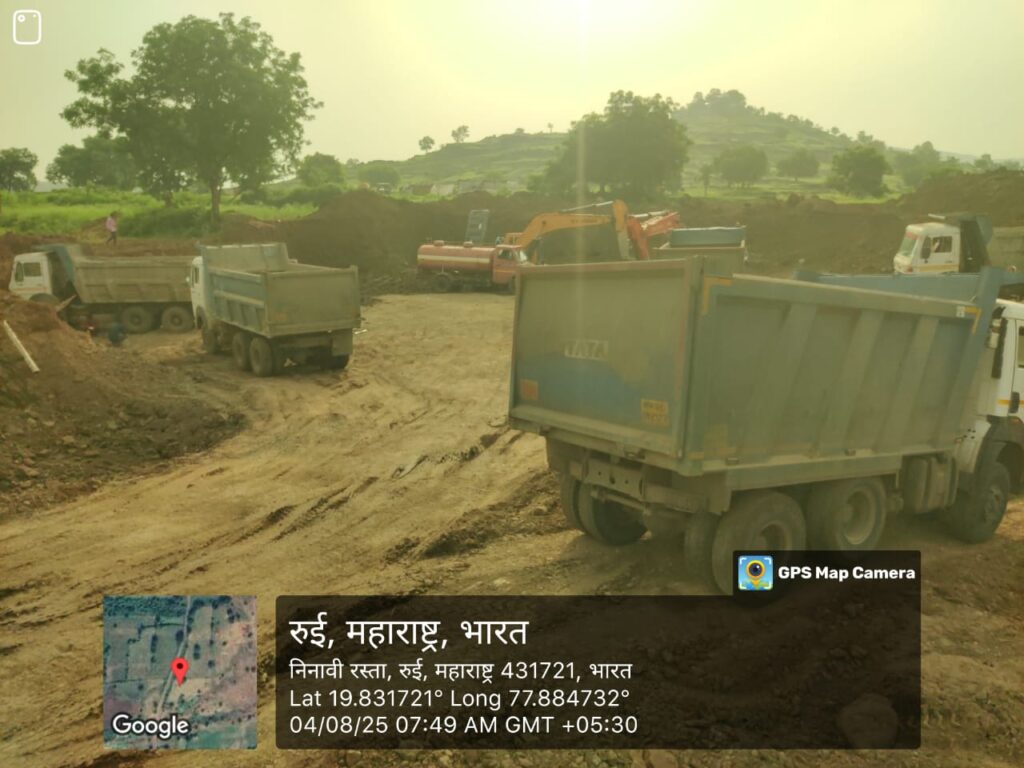 Illegal sand mining : बेकायदेशीर मरुम उत्खनन अडकले ईटीएस मोजणीच्या फेऱ्यात !