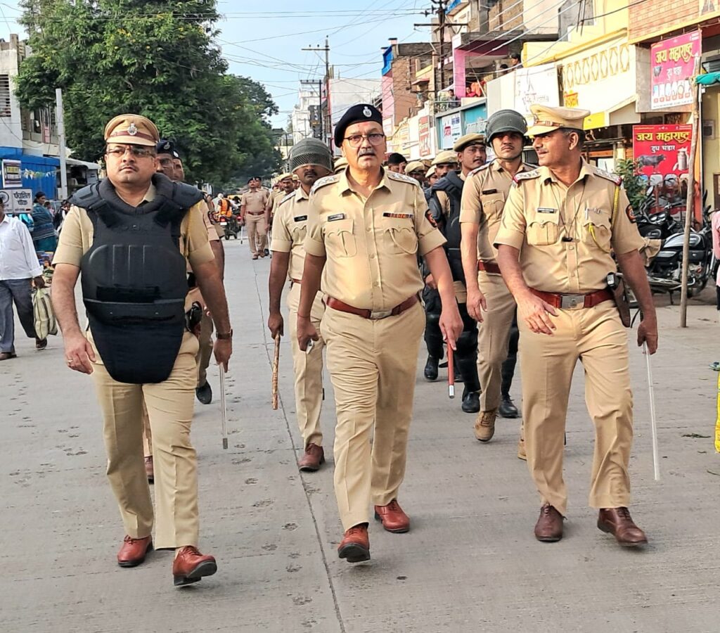 Cidco Police : सिडको हडको परिसरात मुख्य मार्गावर पोलीसांचे पथसंचलन