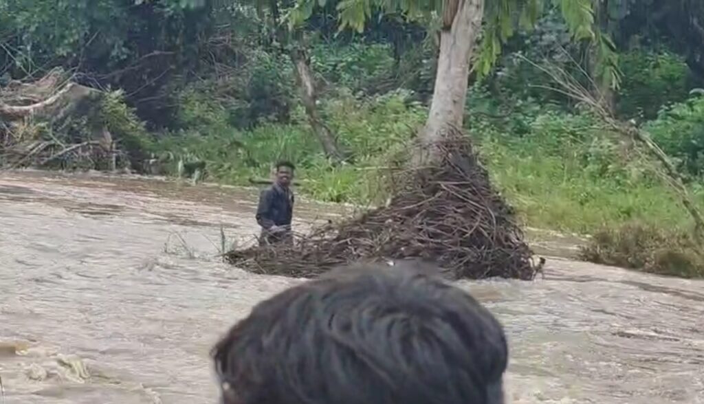 IMG 20250915 111651 Flood : कंचली नाल्यात व्यापारी वाहून गेला; झाडाच्या फांदीला धरून वाचला जीव