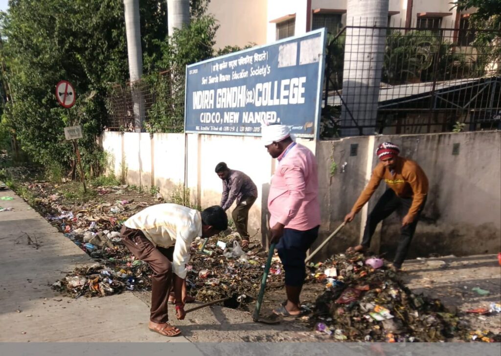 CIDCO ; मनपा सिडको क्षेत्रीय कार्यालय अंतर्गत दिवाळी पुर्व साफसफाई ला सुरूवात