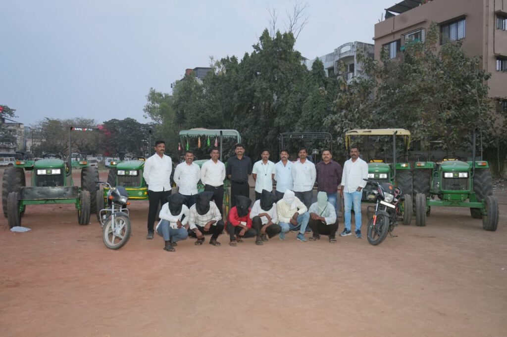 IMG 20260131 WA0017 Nanded crime branch : ट्रॅक्टर चोरीचा मोठा पर्दाफाश; नांदेड गुन्हे शाखेची धडक कारवाई