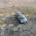 IMG 20260222 WA0036 Car falls off bridge : पुलावरून कार कोसळून एक ठार ! दोन गंभीर