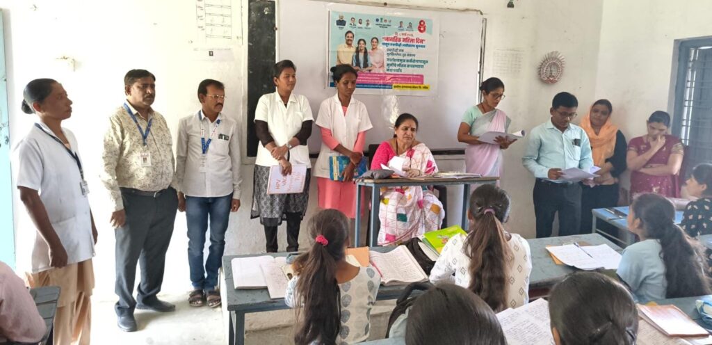 IMG 20260325 WA0062 Awareness Campaign : भोकर येथे एचपीव्ही लसीकरणाबाबत जनजागृती