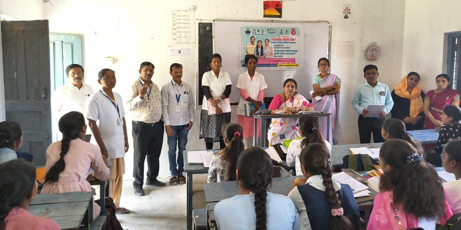 IMG 20260325 WA0064 Awareness Campaign : भोकर येथे एचपीव्ही लसीकरणाबाबत जनजागृती