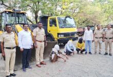 IMG 20260326 WA0080 Bhokar Police Action : भोकर पोलिसांची धडक कारवाई; अवैध मुरूम उत्खनन प्रकरणात ५५ लाखांचा मुद्देमाल जप्त