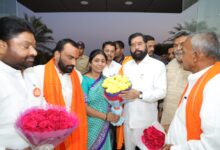 dcm Eknath Shinde arrives : उपमुख्यमंत्री एकनाथ शिंदे यांचे नांदेड विमानतळावर आगमन  