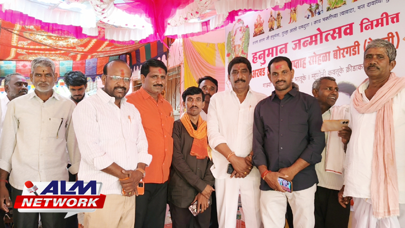 IMG20260402115033 01 Hanuman Janmotsav : हनुमान जन्मोत्सव निमित्त बोरगाडीच्या मारोती मंदिरात दर्शनासाठी भाविकांची गर्दी