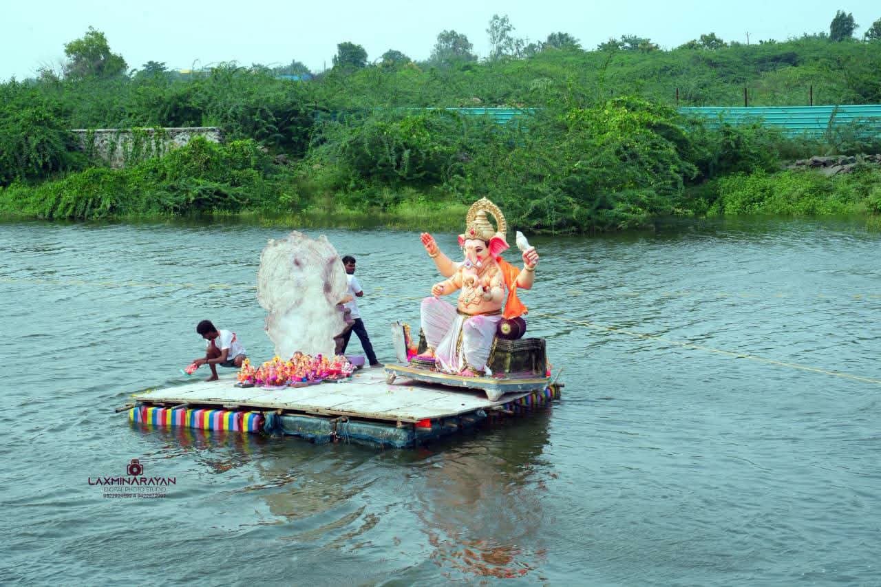 FB IMG 1790432944816 नांदेडकरांचा पर्यावरणपूरक गणेशोत्सवाला उत्स्फूर्त प्रतिसाद